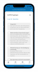 ALSFRS konsentiert in ALS App